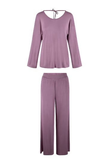LINGADORE Pyjama Nachtwäsche Wistful mauve