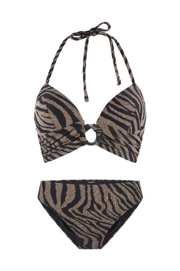 LINGADORE Bikini Triangle Schwarz gold