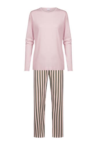 MEY Pyjama Serie Vivid Stripes Aspen Green