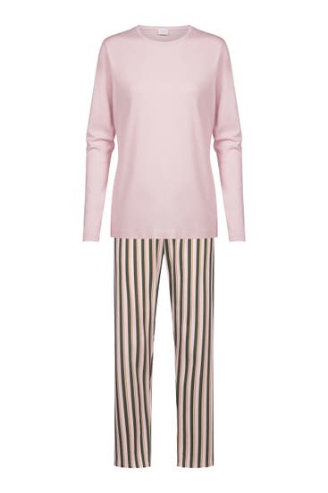 MEY - Pyjama Serie Vivid Stripes Aspen Green