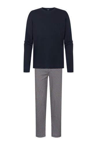 MEY Pyjama Serie Tile Mix Indigo