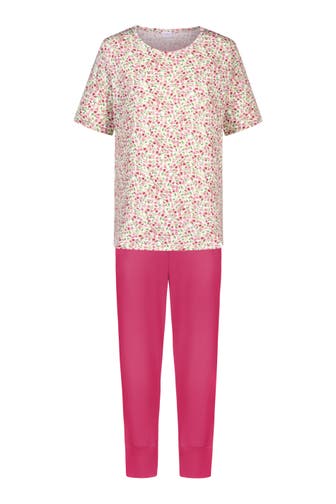 MEY Pyjama Serie Petites Fleurs Pistachio Cream
