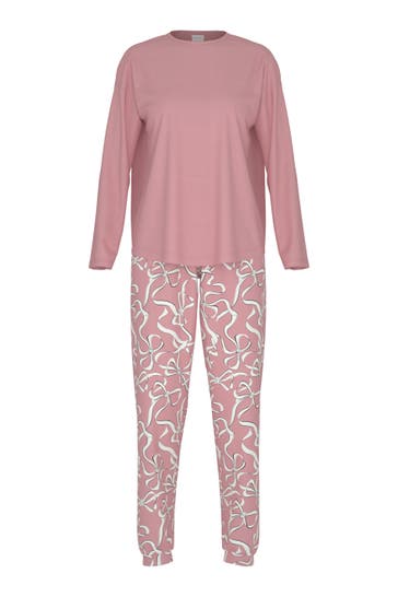 MEY Pyjama Serie Pretty Bows Bridal Rose