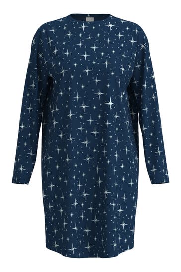 MEY Nachthemd Serie Polar Sky Deep Marine