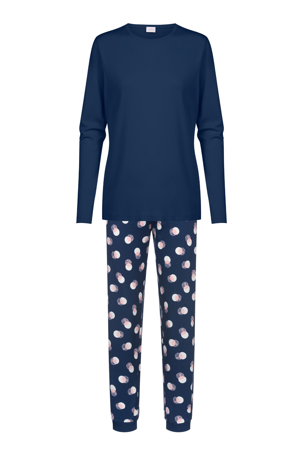 MEY Pyjama Serie Scribbled Dots Deep Marine, Bild 1