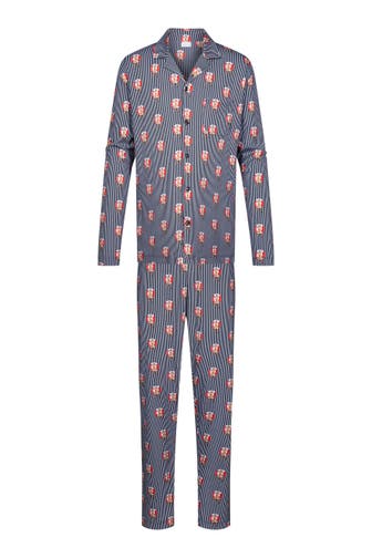 MEY Pyjama Serie Lifebelt Yacht Blue