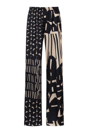 MEY Homewear Serie Evening Geometric Schwarz