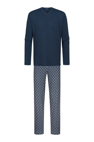 MEY Pyjama Serie Regular Circle Indigo
