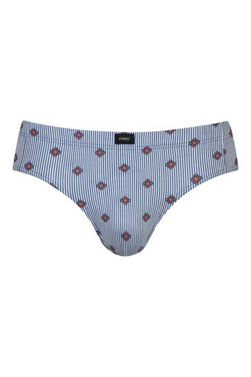 MEY Slip Serie Stripes With Small Pattern Galactic Blue