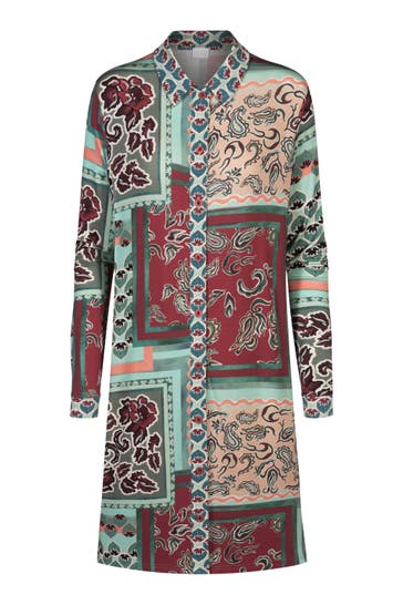 MEY Nachthemd Serie Mystical Maze Eucalyptus Green