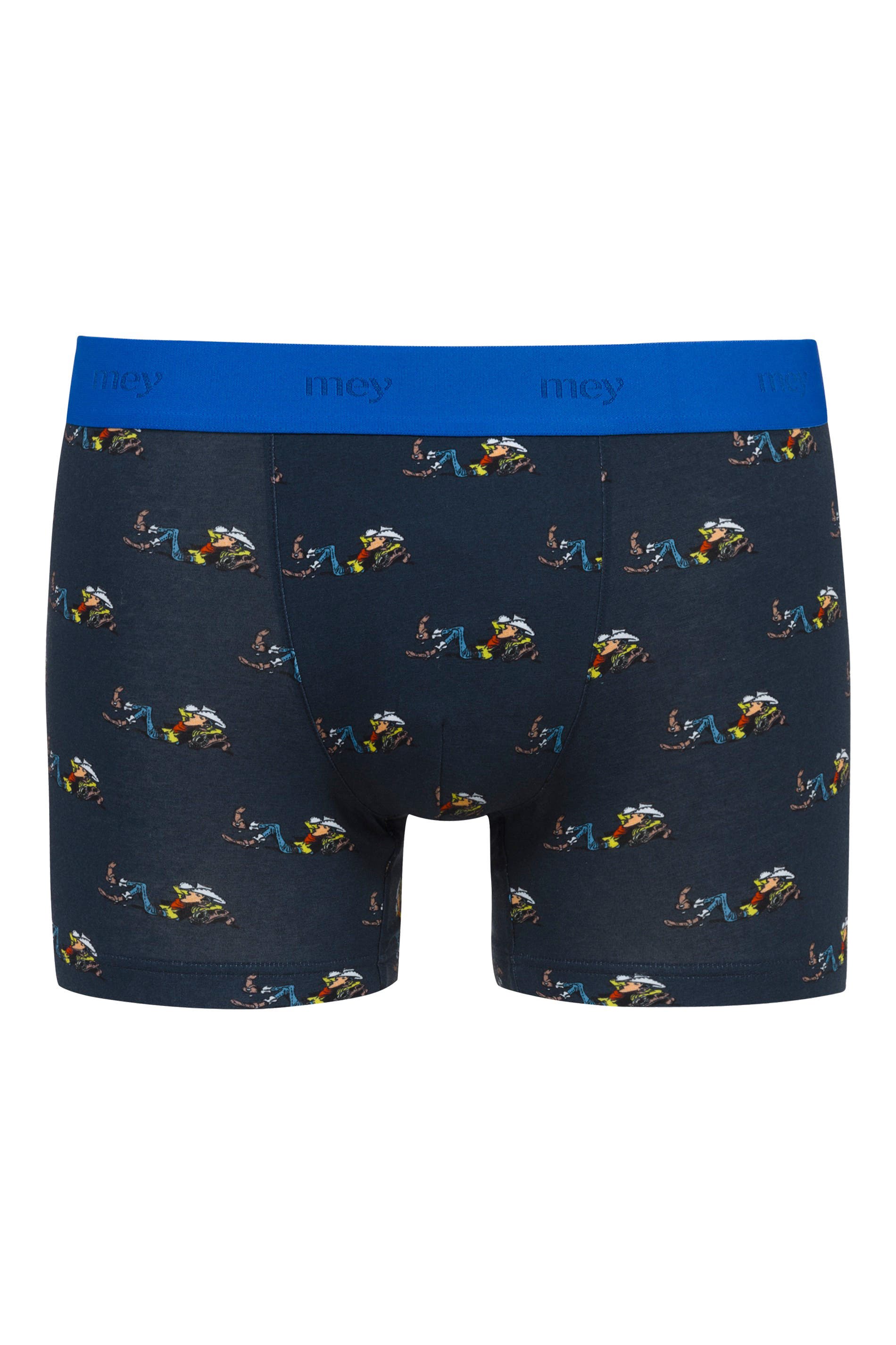 Boxer Uomo Mey 16621-668 Taby – Modello Adherente A Gamba Corta, Strisce Blu Navy, Taglia XXL (Brand 8) - 4