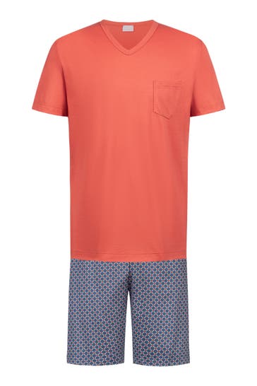 MEY Pyjama Serie Tie Geo Coral Island