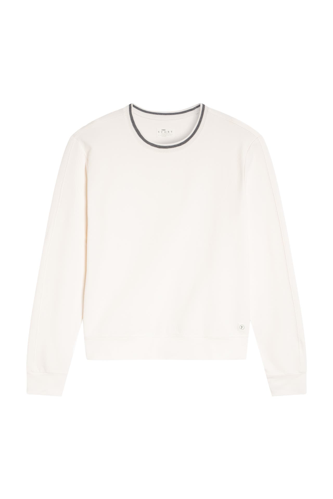 MEY Sweatshirt Serie Felpa Stretch Whisper White, Bild 1