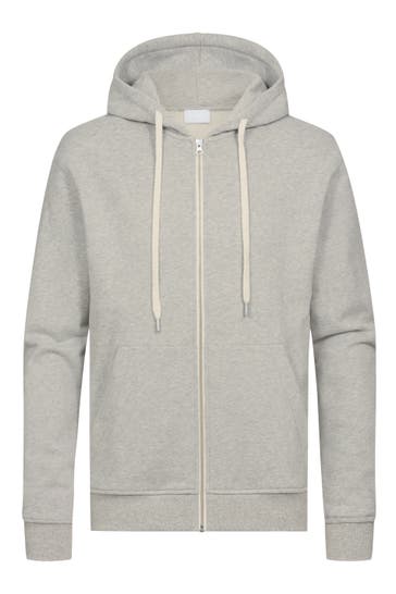 MEY Sweatjacke Serie Cotton Leisure Midgrey Melange