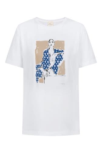 MEY T-Shirt Serie Donna In Pigiama Weiss
