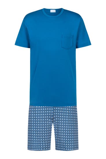 MEY - Pyjama Serie Blue Flower Tide Blue