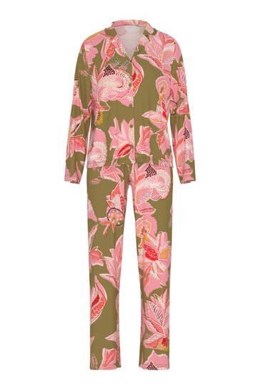 MEY Pyjama Serie Flower Whirl Golden Fern