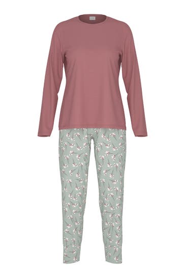MEY Pyjama Serie Blooming Buds Silver Sage