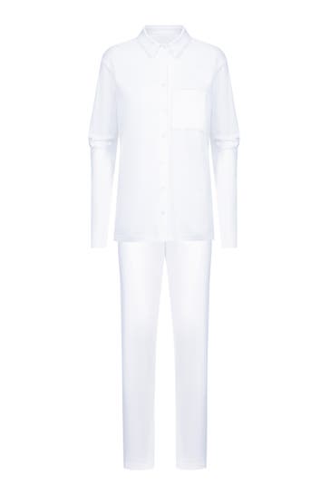 MEY Pyjama Serie Malea Weiss