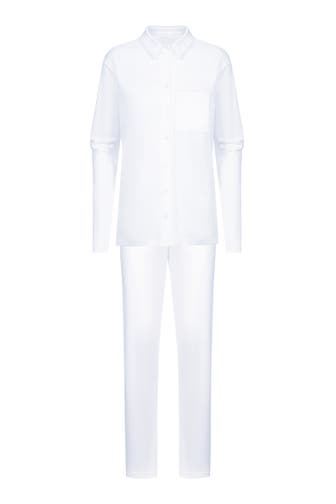 MEY Pyjama Serie Malea Weiss