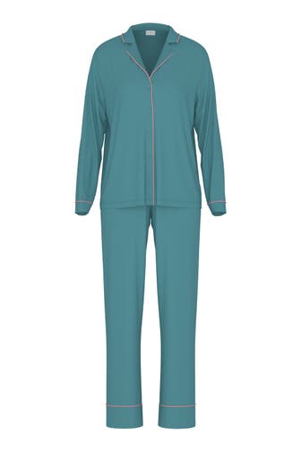 MEY Pyjama Serie Pure Chic Teal Dream