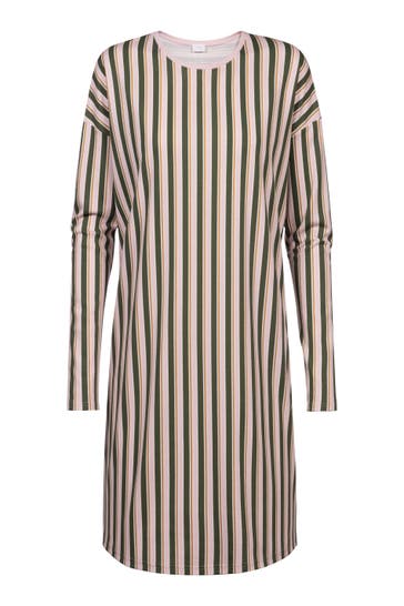MEY Nachthemd Serie Vivid Stripes Aspen Green