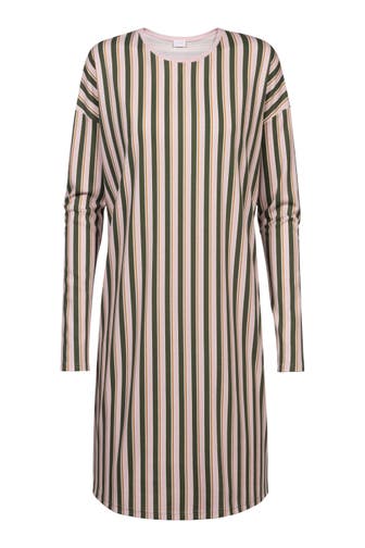 MEY Nachthemd Serie Vivid Stripes Aspen Green