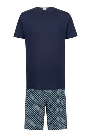 MEY Pyjama Serie Curves Yacht Blue