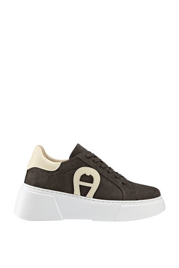 AIGNER Sneaker ELAINE 16A dark brown/creme