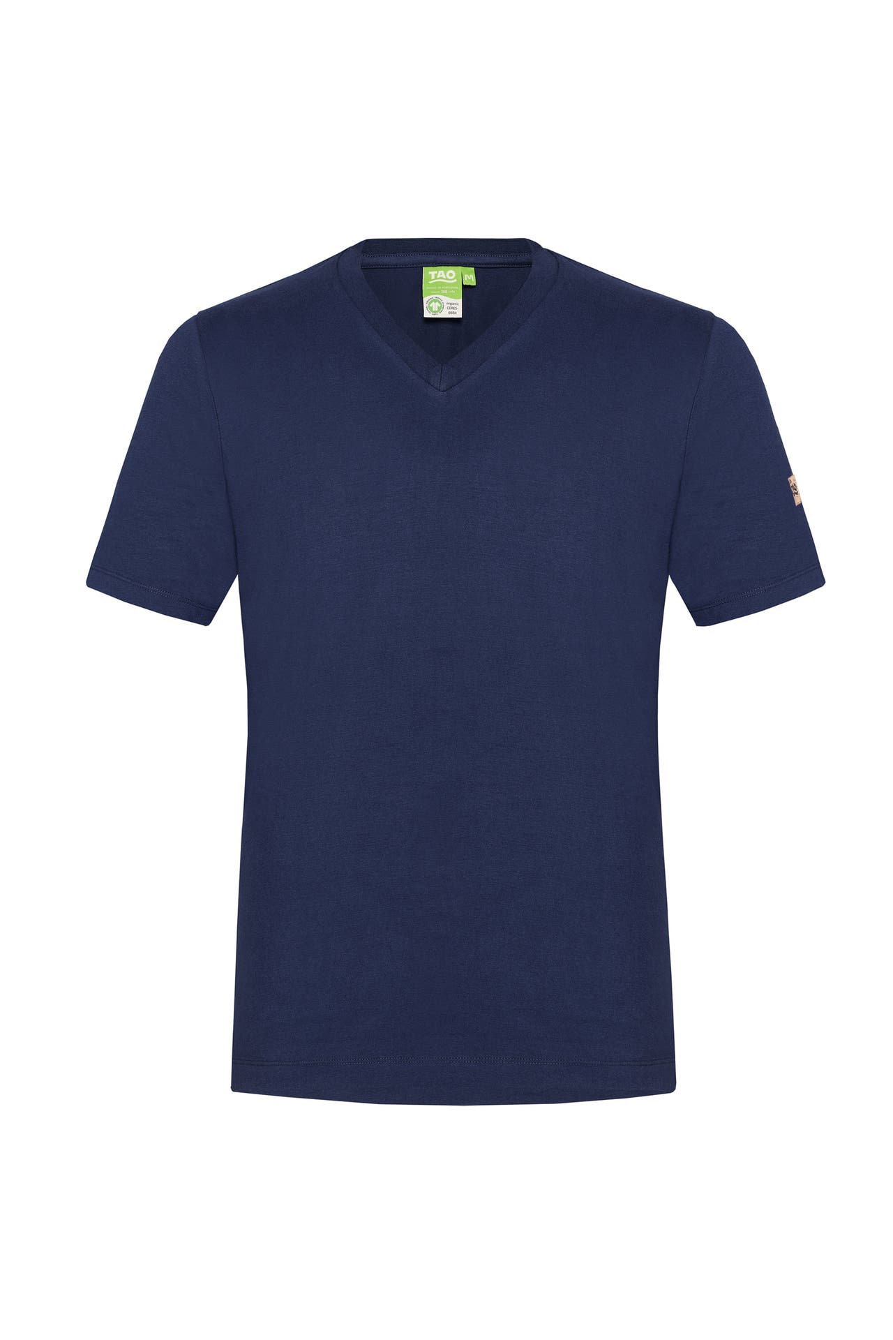 TAO Kurzarm Herren Freizeitshirt mit V-Ausschnitt aus Bio-Baumwolle | Nachhaltig & fair MATS, Bild 1