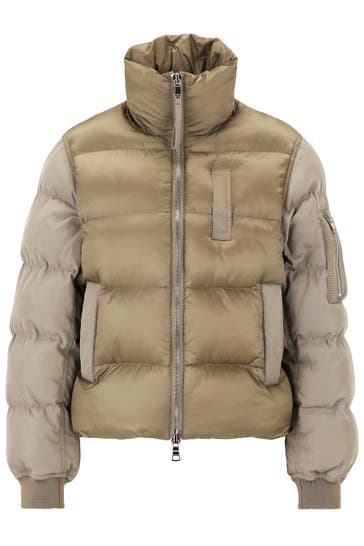 BLONDE NO. 8 Übergangsjacke FLAINE im Materialmix SALBEI