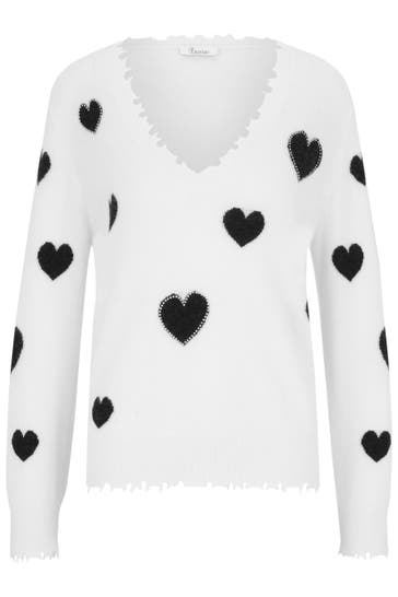 PRINCESS GOES HOLLYWOOD Pullover mit Schmucksteinen offwhite