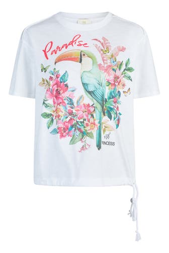 PRINCESS GOES HOLLYWOOD T-Shirt mit Schmucksteinen clear white
