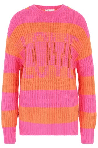 PRINCESS GOES HOLLYWOOD Pullover mit Merinowolle pink / orange