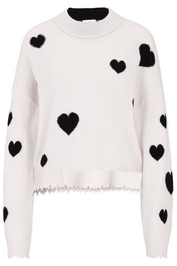 PRINCESS GOES HOLLYWOOD Pullover mit Schmucksteinen und Cashmere offwhite