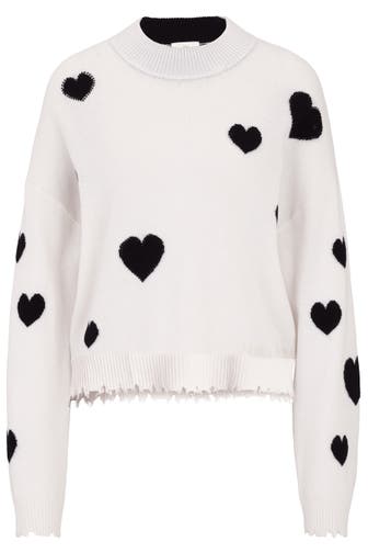 PRINCESS GOES HOLLYWOOD Pullover mit Schmucksteinen und Cashmere offwhite