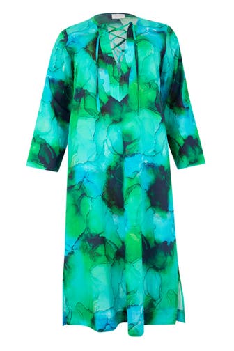 YOEK Casual-Kleid mit Langarm grün