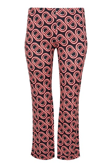 YOEK Jeans mit Druck schwarz Straight