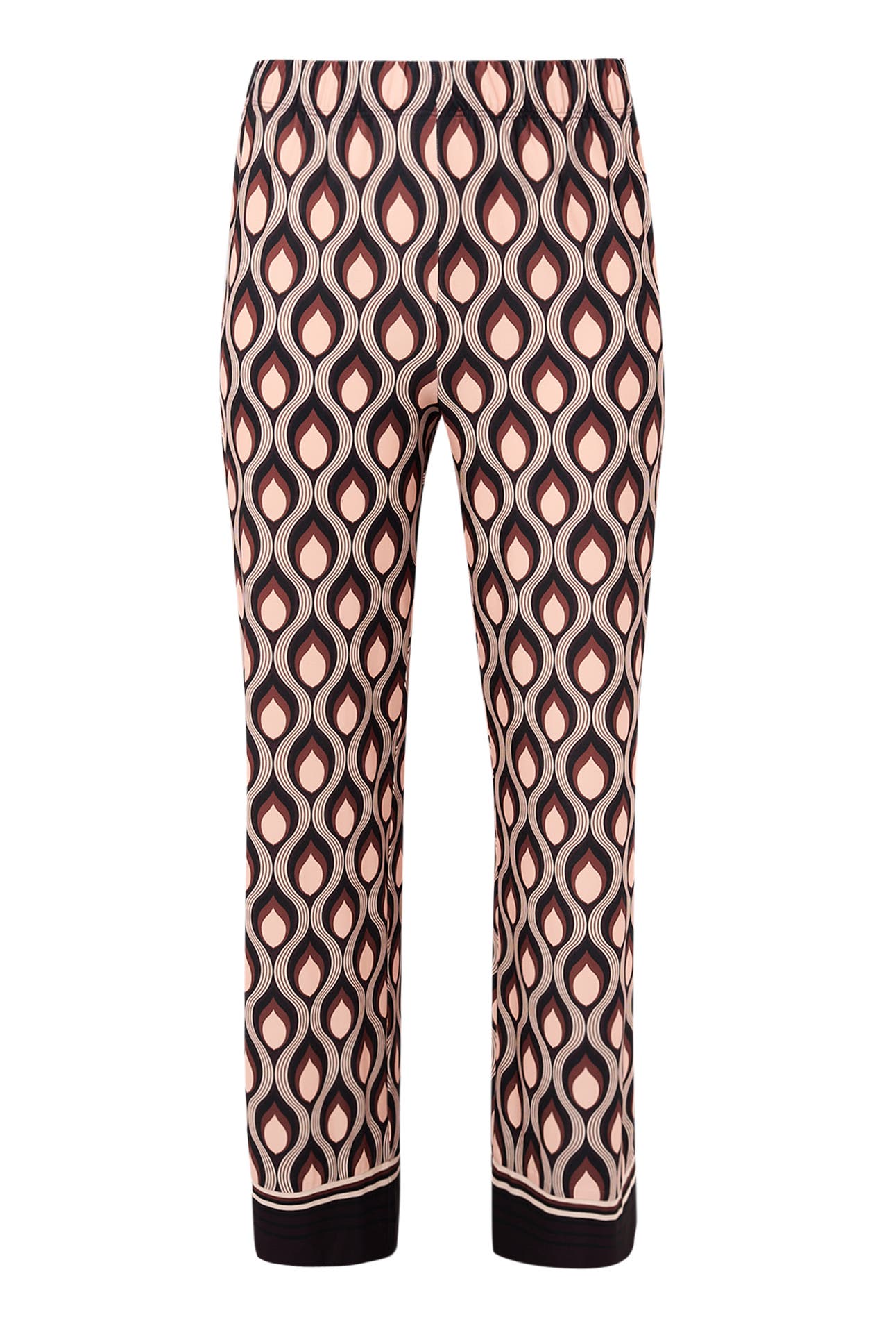 YOEK Stoffhose mit einem elastischen Bund lila Straight, Bild 1