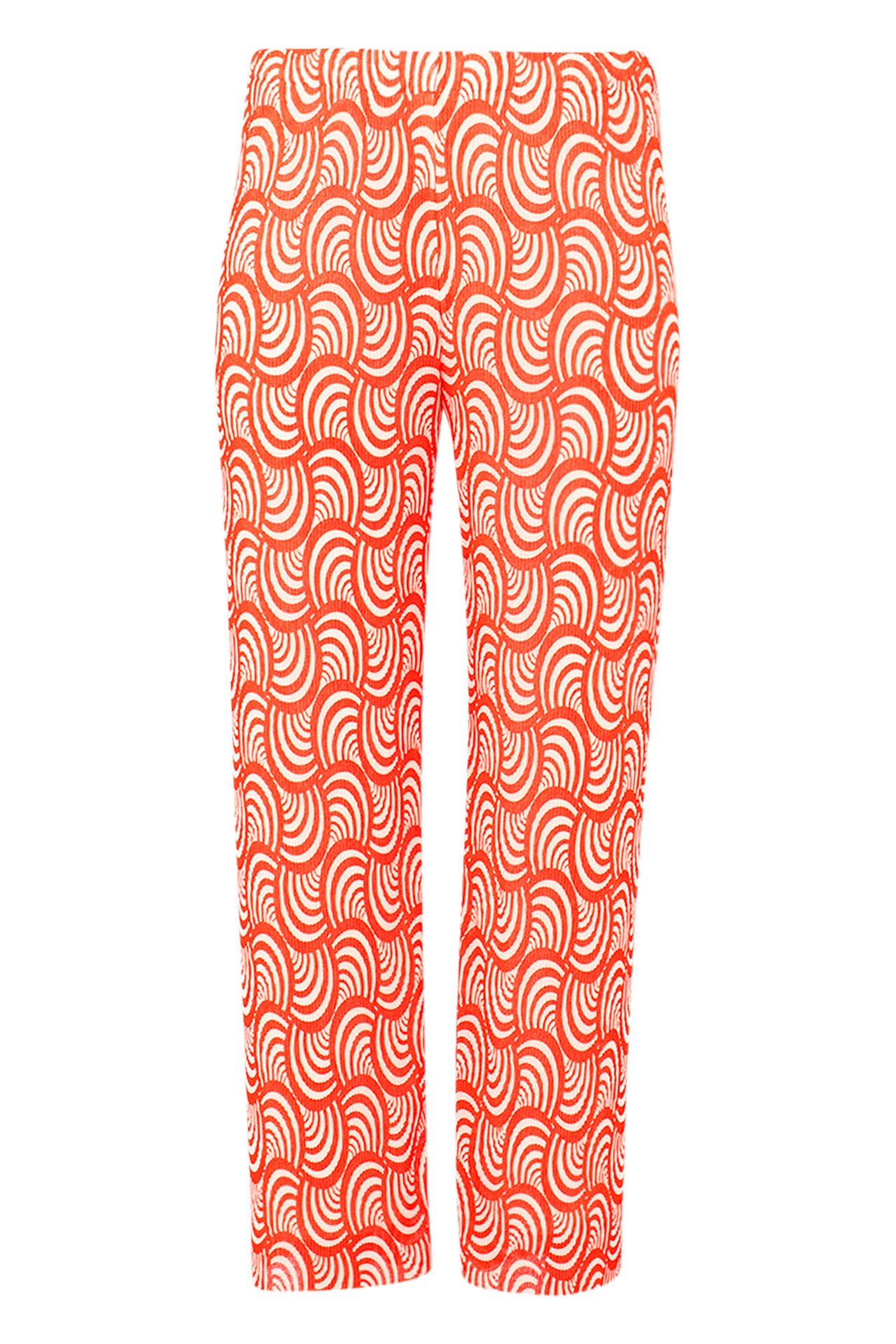 YOEK Stoffhose mit einem elastischen Bund rot Straight, Bild 1