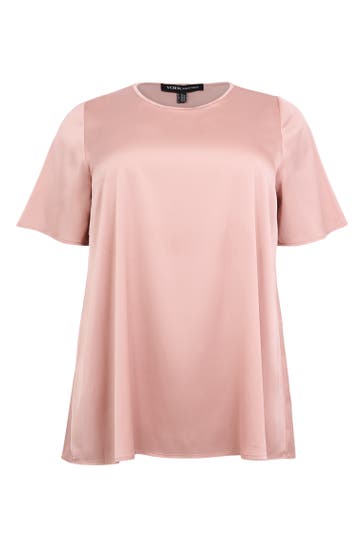 YOEK T-Shirt mit Kurzarm hellbraun