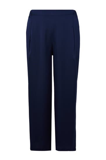 YOEK Stoffhose mit Druck blau Straight