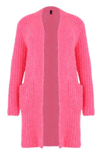 YOEK Strickjacke mit Langarm rosa