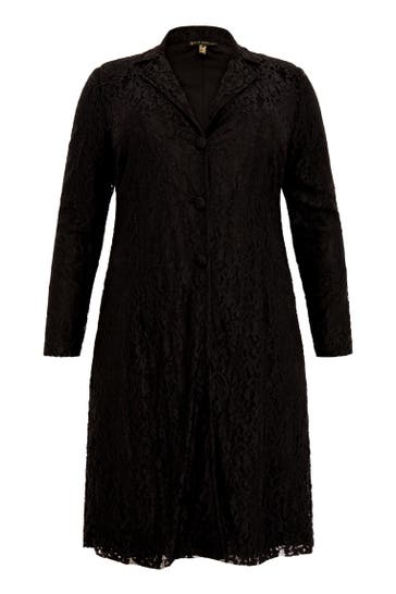 YOEK Blazer Mit Knöpfen schwarz