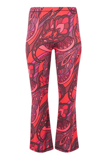 YOEK Stoffhose Bootcut rot Straight