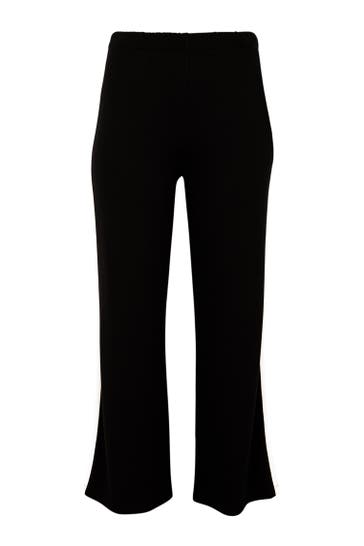 YOEK Stoffhose Slim Fit schwarz Straight