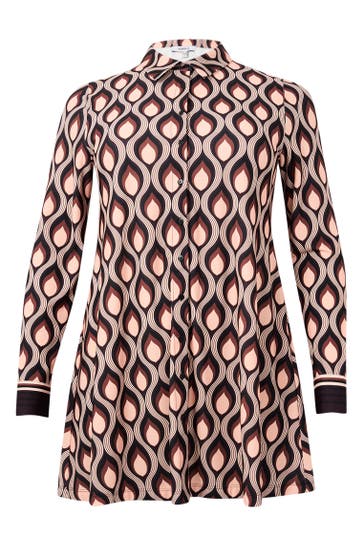 YOEK Blusenshirt mit Druck lila