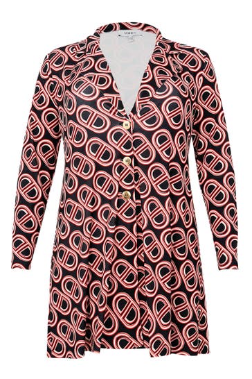 YOEK Blazer mit Druck schwarz