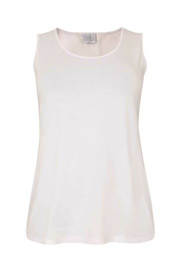 YOEK Top ärmellos white