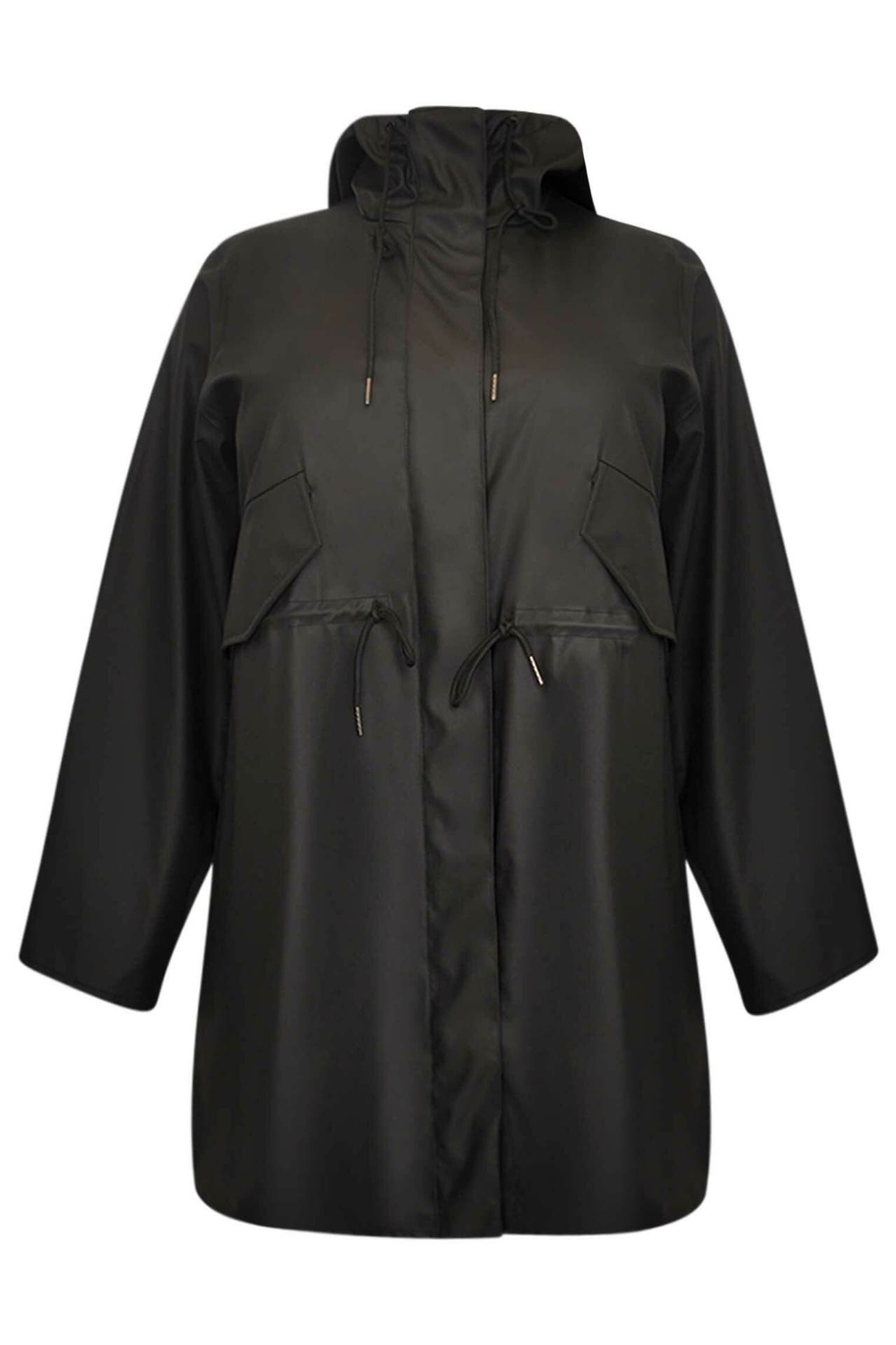 YOEK Mantel mit Haube schwarz, Bild 1